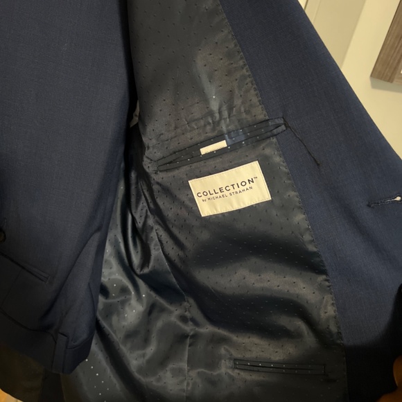 Navy Blue Suit from  " Collection by Michael Strahan" - Picture 2 of 3